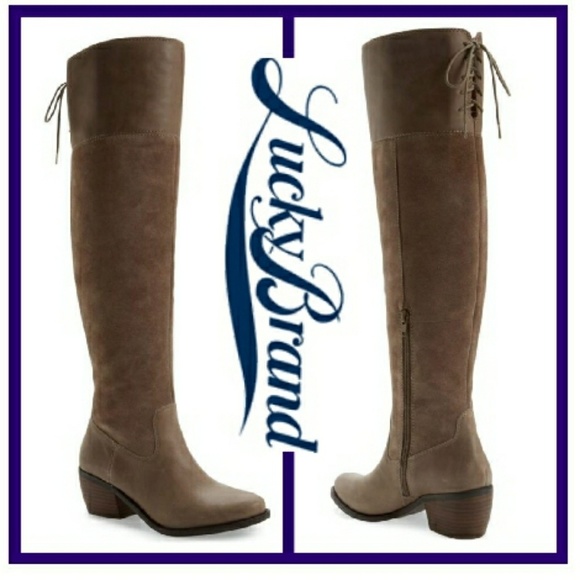 Chic Lucky Brand OTK Boots - Picture 2 of 6